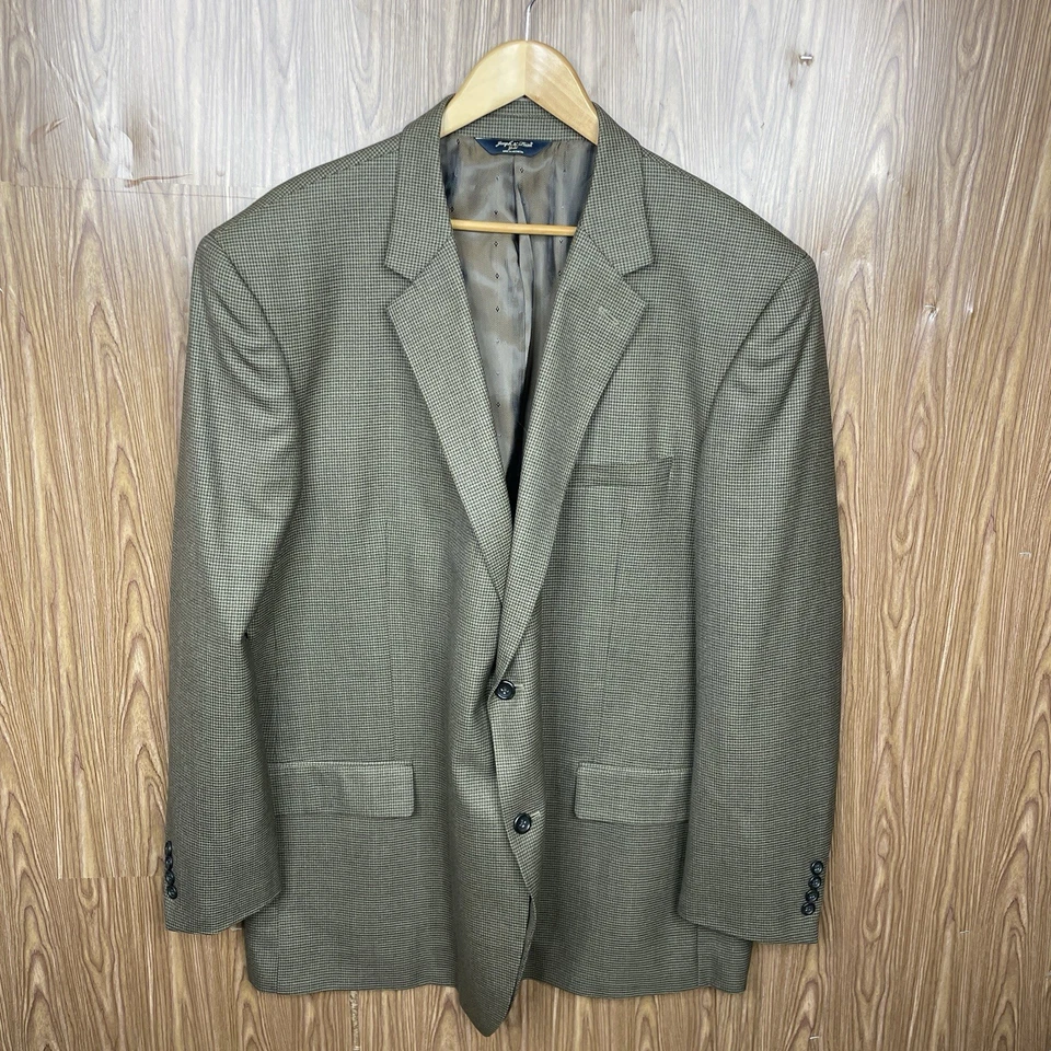 Abrigo Deportivo Joseph and Feiss Dorado Para Hombre 52L Marrón Multicolor 100% Lana Dos Botones Foto 2 de 4