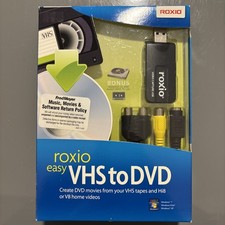 Roxio Easy VHS to DVD - Transfer Video Tape to PC or DVD - Windows 7 Vista XP