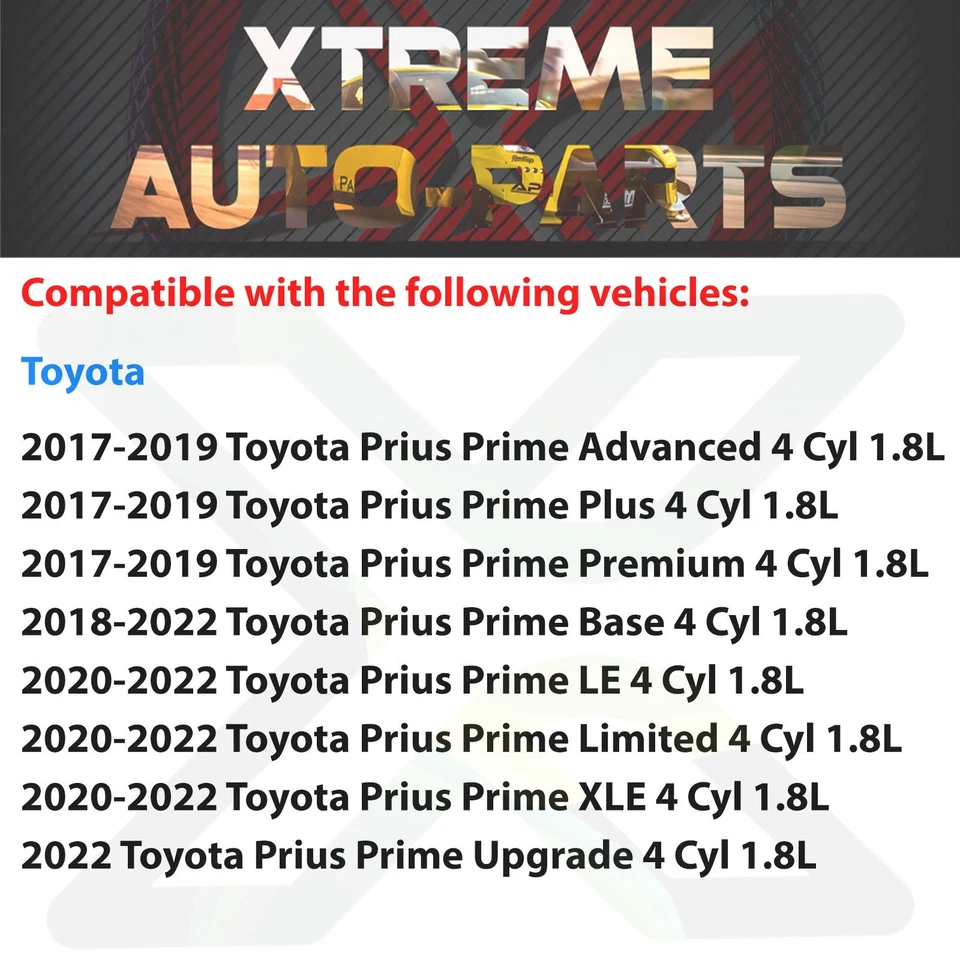 Front Fog Lights Cover Textured Left & Right Side For 2017-2022 Toyota Prius Foto 3 de 4