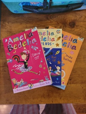 Amelia Bedelia 3 Book Lot - Dance Off, Blast Off, Means Business