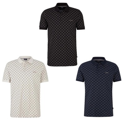 JOOP! Men's Polo Shirt - JJ-42Paigam, Pique, Cotton Stretch, Cornflower Print...