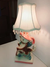 1961 Puss In Boots Ceramic Lamp By Lane &co Van Nuys Ca. MCM Vintage
