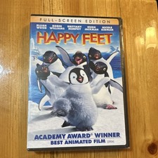 Warner Bros Happy Feet Full Screen Edition Animated Film DVD Elijah Wood