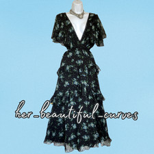 ASOS FLORAL PRINT TIERED FLROAL PRINT OCCASION PARTY DRESS SIZE 16 new with tags