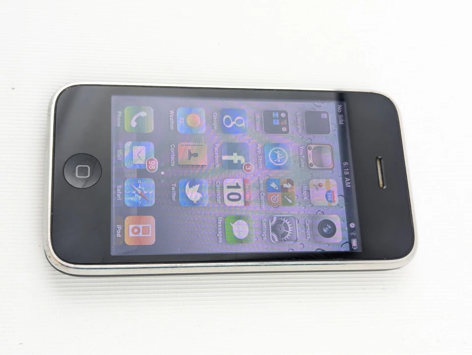Apple iPhone 3GS 16G Black With Box Old Twitter Logo App Working A1303 - Image 3 of 4