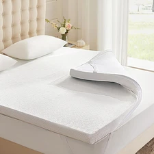 3 Inch Memory Foam Mattress Topper Queen, Memory Foam Pad with Removable & Washa
