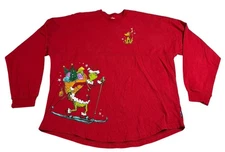 The Grinch Universal Studios Spirit Jersey Shirt Mens 2XL Red Merry Grinchmas