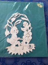 Neu: Fensterbild Ostern - Holz Design - Orginal Erzgebirge - mit Zertifikat