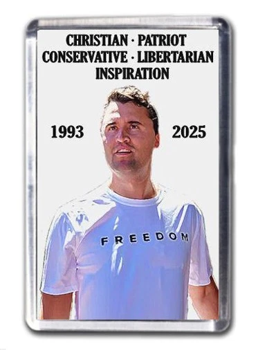 Charlie Kirk Commemorative Fridge Magnet