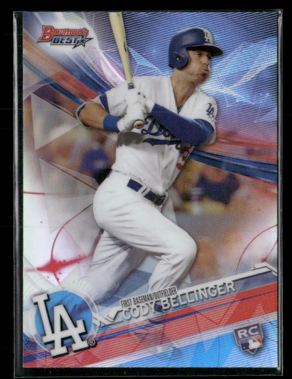 2017 Bowman's Best #65 Cody Bellinger Refractor Los Angeles Dodgers