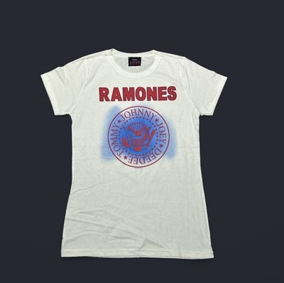 Ramones Short Sleeve Band Logo T-Shirt XLarge, White