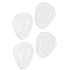 2 Pairs of Thicken Transparent Forefoot Pad Silica Gel Half Yard Pad