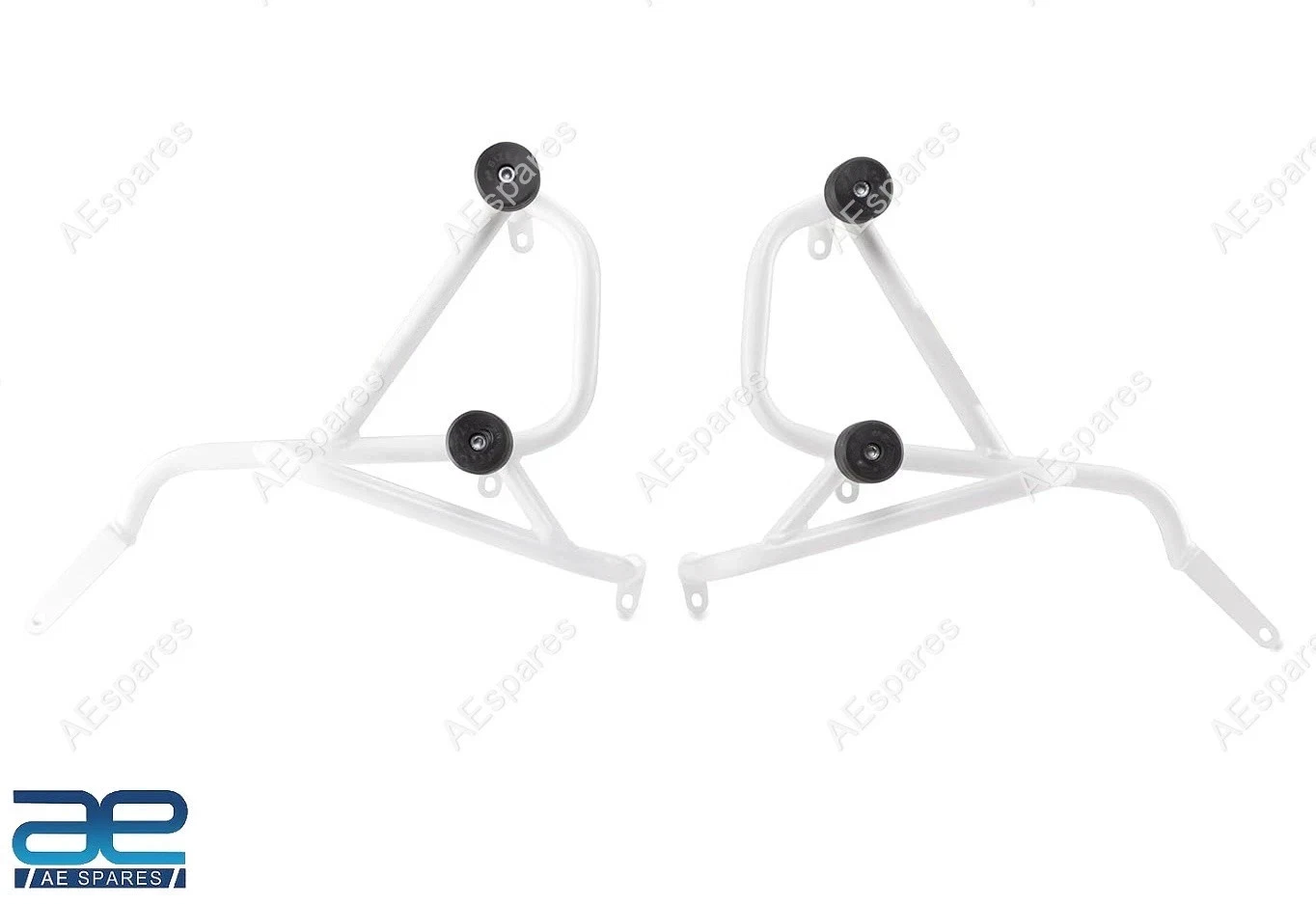Engine Crash Guard With Sliders White For Triumph Speed 400 Scrambler 400 X view 2