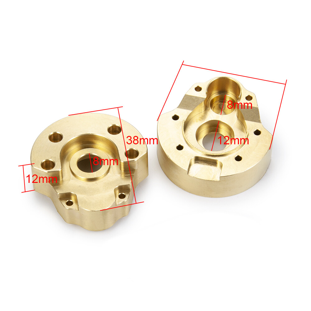 For Redcat GEN8 RC Car Front Rear Wheel Brass Counterweight Heavy Portal Cover