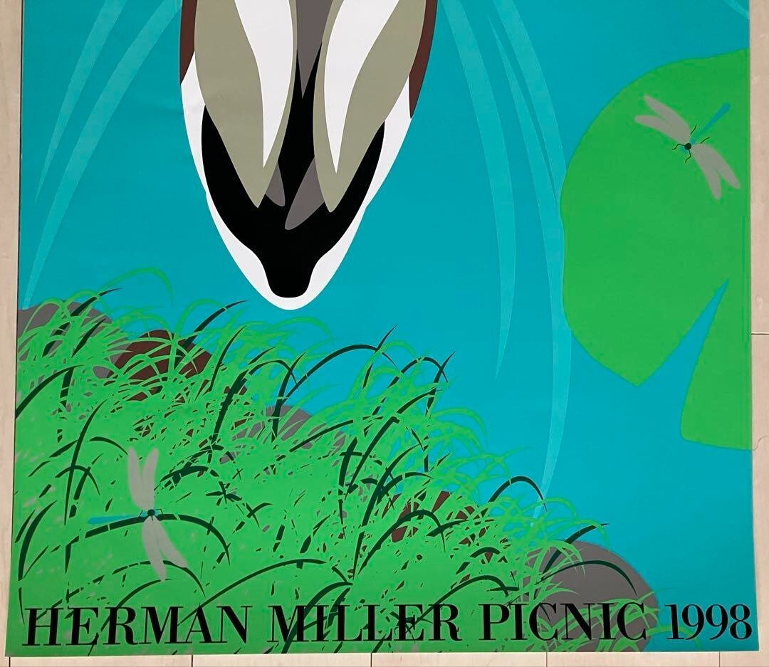 Herman Miller 1998 Ducks Summer Picnic Poster by Kathy Herman Miller 1998 Ducks Summer Picnic Poster by Kathy