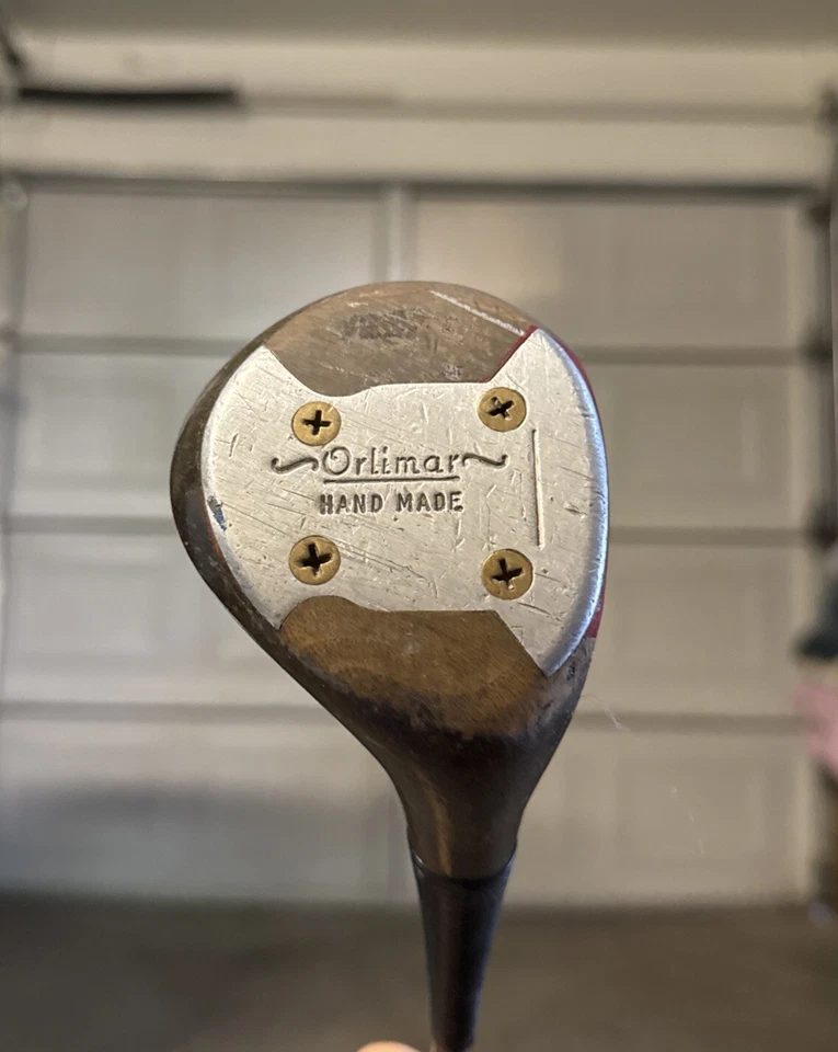 RARO PALO DE GOLF ORLIMAR HECHO A MANO MADERA DE PERSIMÓN - DIESTRO, 1 acero rígido Foto 2 de 4