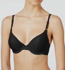 129 Maidenform Women's Black One Fab Fit Underwire Full Coverage Demi Bra 36DD