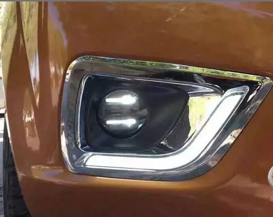 Par de luces de conducción diurna LED DRL para Nissan Navara NP300 2015-2016 Foto 3 de 4