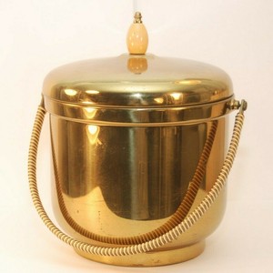 vintage brass ice bucket