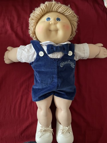 Vintage Calico Xavier Roberts CABBAGE PATCH KID JAMES DUDLEY DOLL UT #3