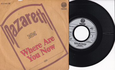 Nazareth -Where Are You Now / On The Run- 7'' 45 Vertigo (812 544-7)