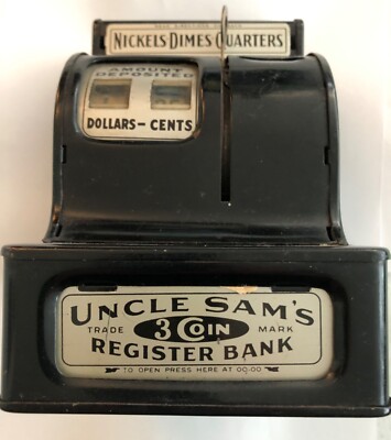 3 COIN BANK 1950s!