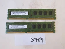 Micron 2x2Gb=4Gb PC3-10600 1333Mhz DDR3 Desktop Memory RAM (3704)