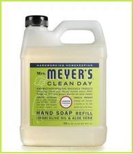 Mrs. Meyer's Clean Day Liquid Hand Soap Refill Biodegradable Lemon Verbena, 33oz