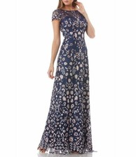 JS Collections Embroidered Lace Gown Size 8