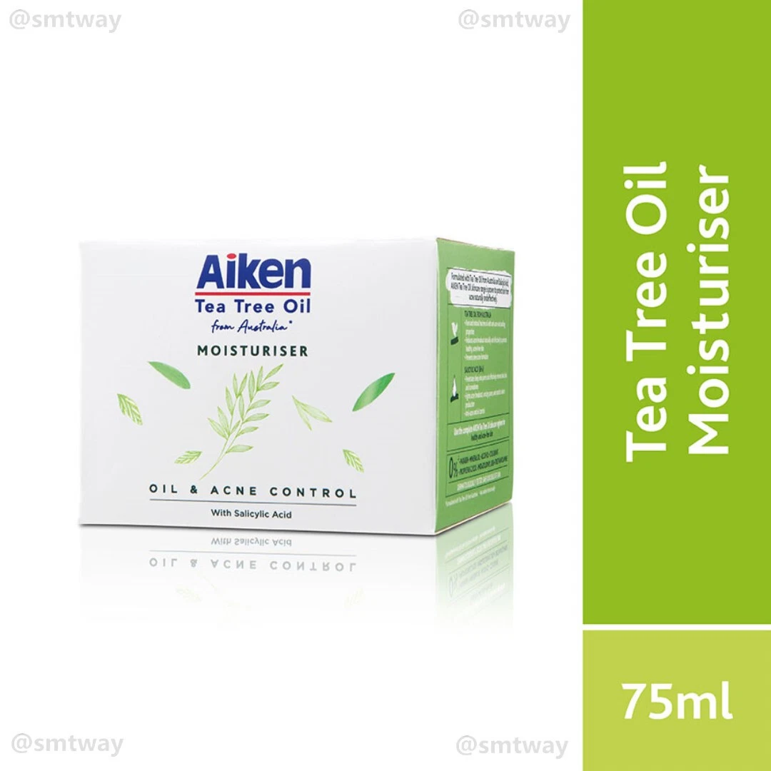 1 x Aiken Tea Tree Oil Moisturizer 75ml Boost Hydrate and Retain Skin Moisture