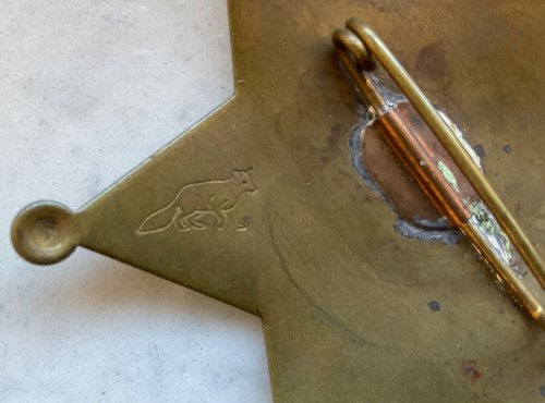 Alter Texas Rangers Stern Vintage Sheriff Western Cowboy USA Fuchs Stempel - Bild 3 von 4