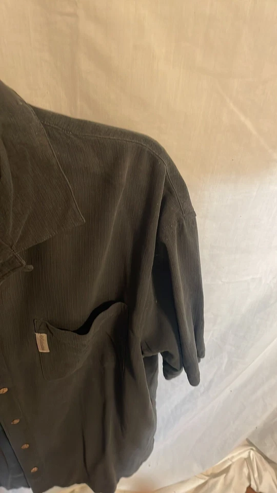 Columbia River Lodge Black Embroidered Marlin Back Mens Casual Shirt Size Sz XL - Image 4 of 4