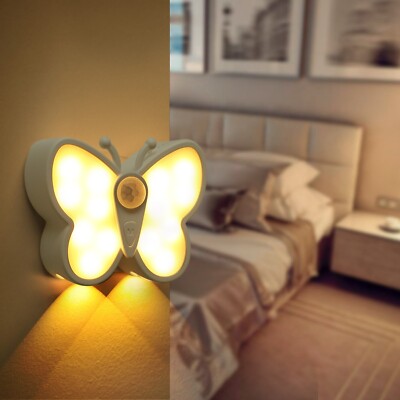 LED Smart Night Light Charging Self-Laminating Staircase Bedroom Eye Care Lamps