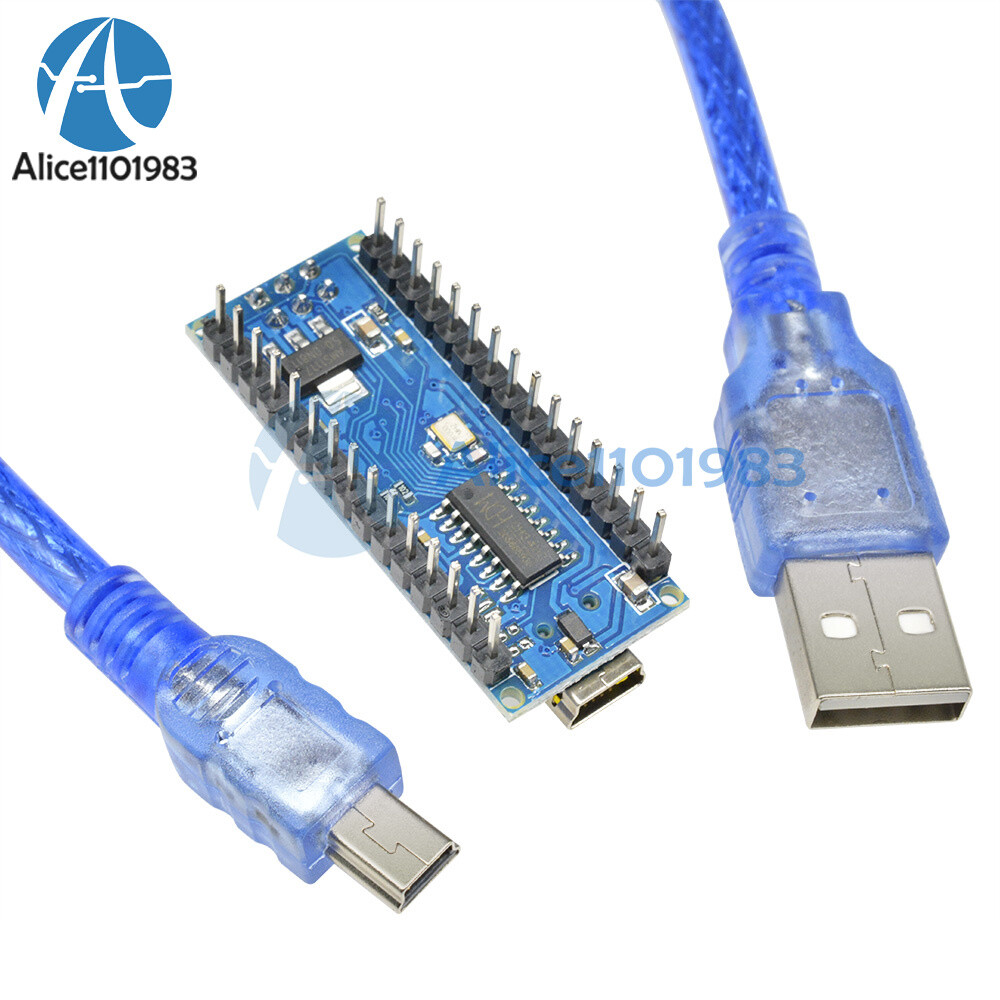 Microcontrollore 5V Mini USB 16M Nano V3.0 ATmega328 CH340 Per - Foto 7