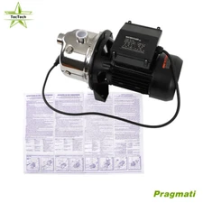 1.2 HP Shallow Well Pump Garden Pump 115V Stainless Steel 1209GPH