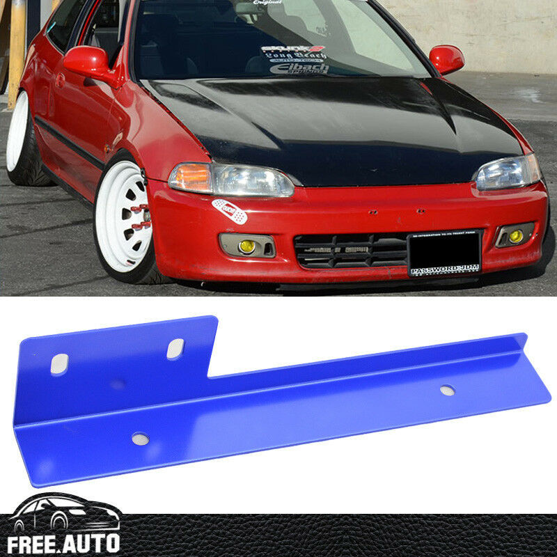Universal Front Bumper License Plate Mount Relocator Frame Bracket Holder Bar Aluminum I.800479419