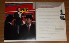 Seltene Werbung TELEKOM C-Netz Handtelefon Pocky Cityruf Eurosignal CHEKKER 1991