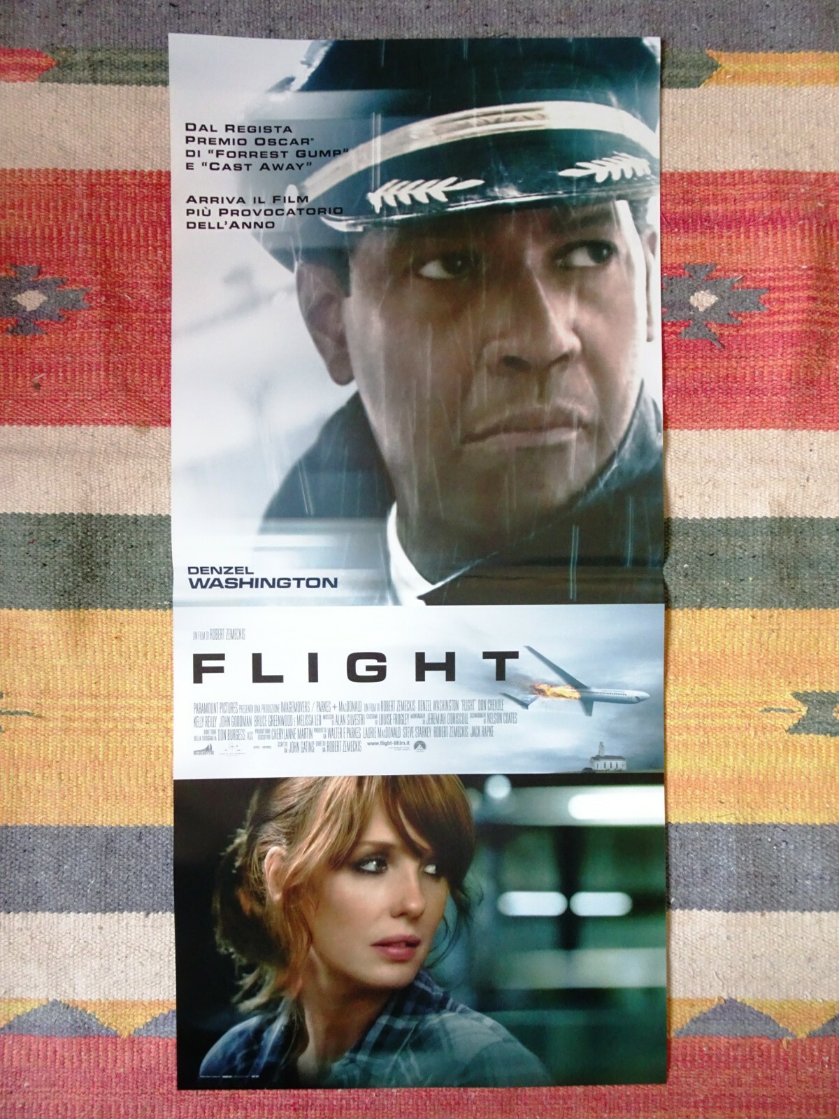 Locandina originale film Flight (2012) - Regia di Robert Zemeckis
