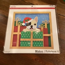 Recollections Christmas Puppy Paper Layering Craft Kit. New.