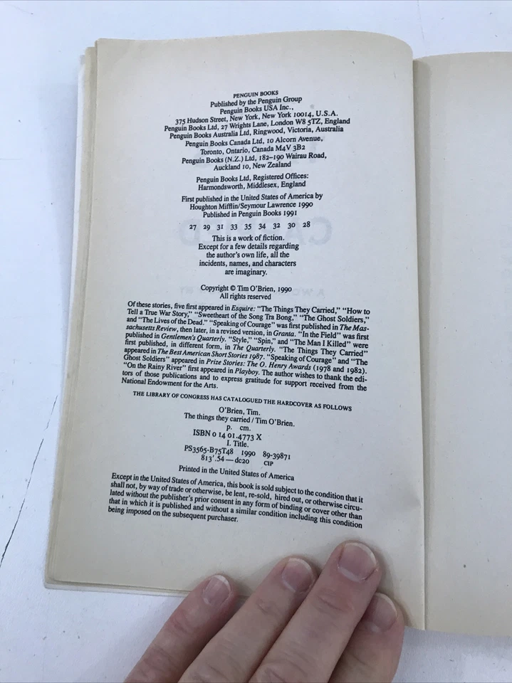 The Things They Carried - Tim O'Brien (Paperback, 1991) - Image 4 of 4