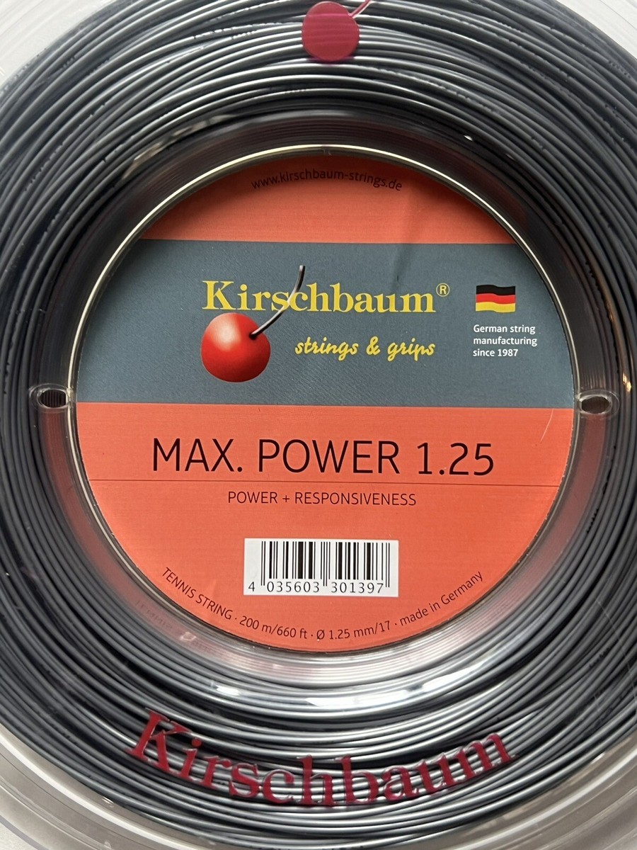 Kirschbaum MAX POWER 1.25mm 17 Guage (Silver) 200m 660ft