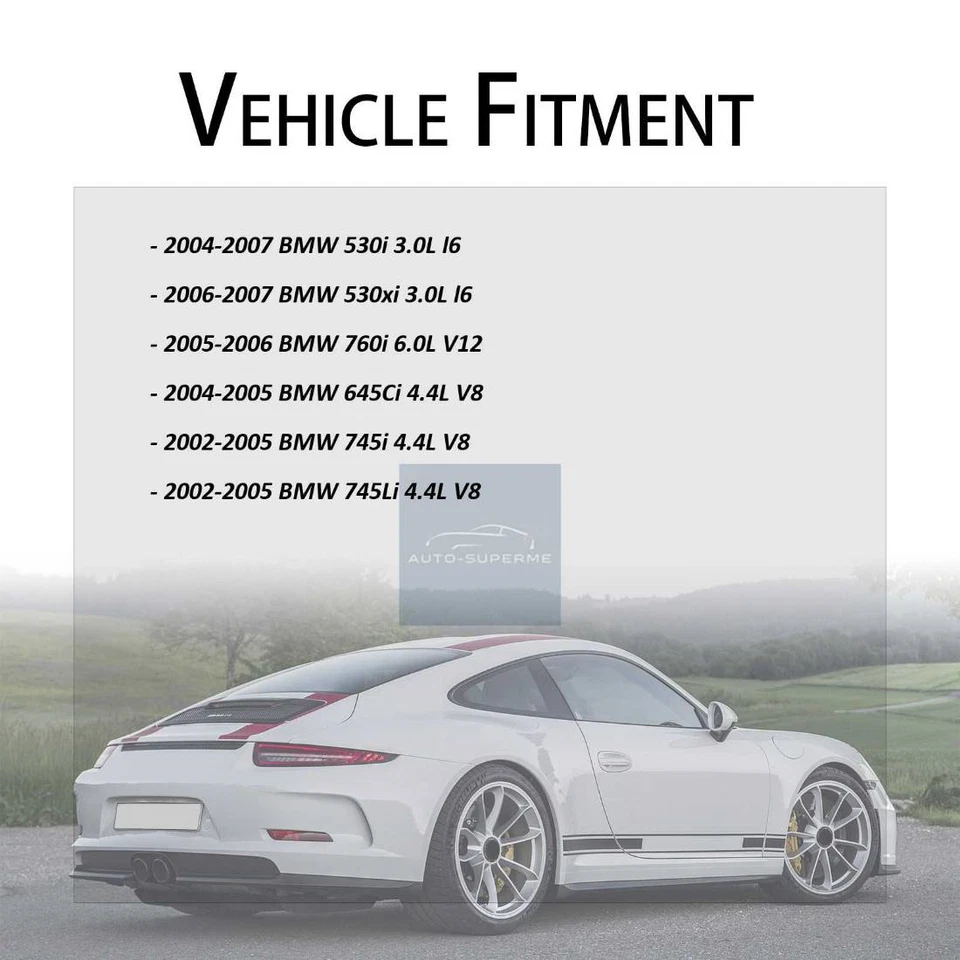 Brazo de control completo trasero superior trasero 2 piezas para BMW 760Li 2003-2008 Foto 3 de 4