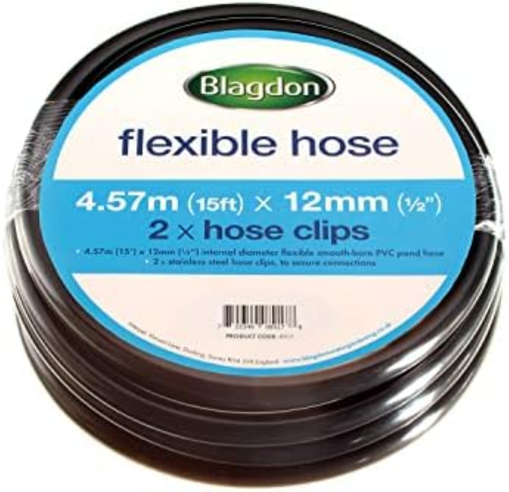 Blagdon Tubo flessibile rinforzato per laghetto, diametro interno 4,57 m x 12 mm