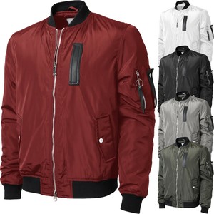 Mens Bomber Jacket Premium Multi Pocket Water Resistant Padded Zip Up Flight | eBay