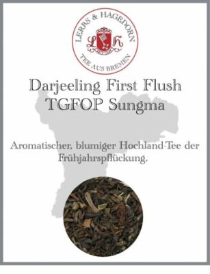 Darjeeling First Flush TGFOP Sungma 250g blumiger Hochland-Tee  Frühjahrspflücku
