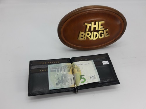Porta Dollari/Carte Credito, Pelle, Nero, Story 012200 The Bridge - Imagen 9 de 10