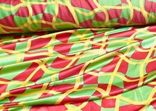 Tissu Satin Imprimé Costume De Clown Pour Le Carnaval Fasching Métre Décoration