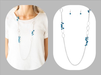 Paparazzi Necklace set-Flirty Foxtrot 
