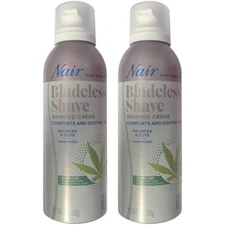 2-Pack Nair Spray Bladeless Shave Whipped Cream Hair Remover 5oz