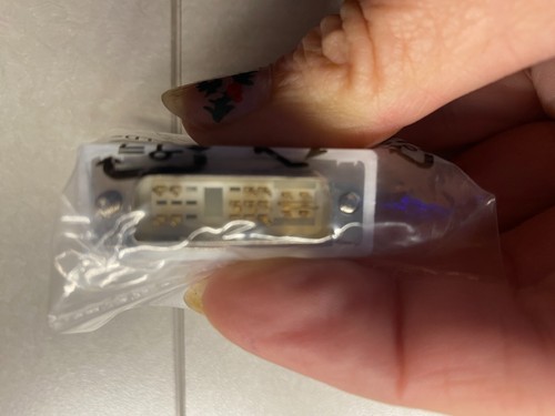 Dell DP/N 0J8461 OJ8461 Male DVI-I Single Link VGA Adapter NEW Sealed - Picture 5 of 5